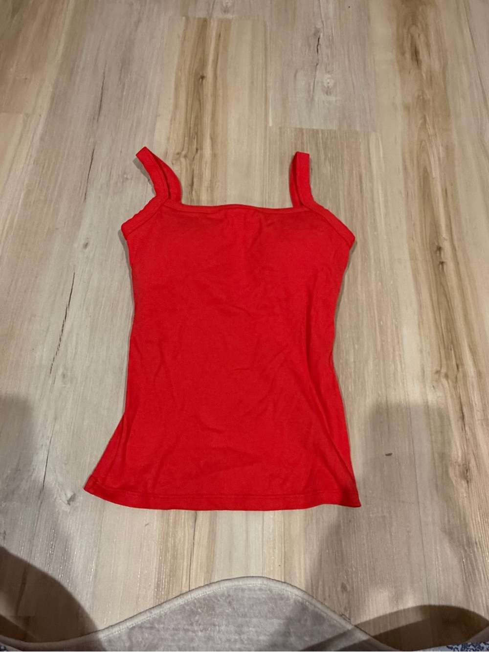 Red Women's Square-Neck Tank Top - Classic Summer Essential